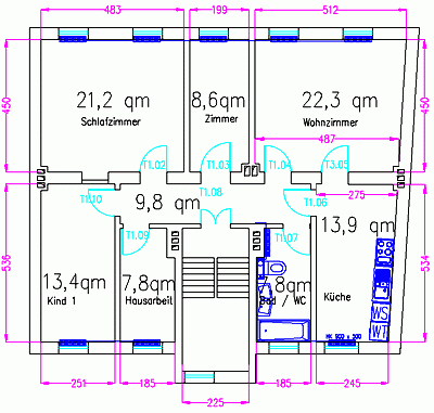Grundriss – Obergeschosse
