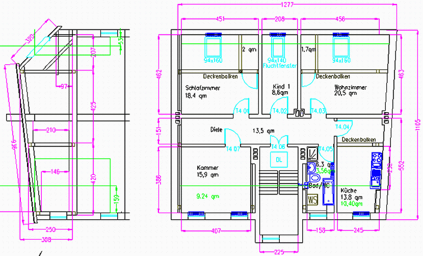 Grundriss – Dachgeschoss